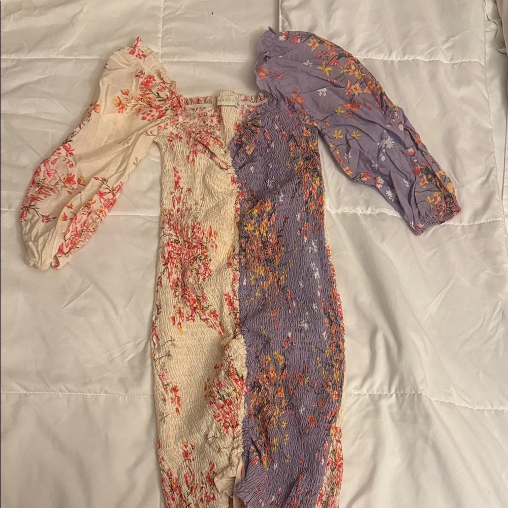 Floral Patchwork Midi Dress